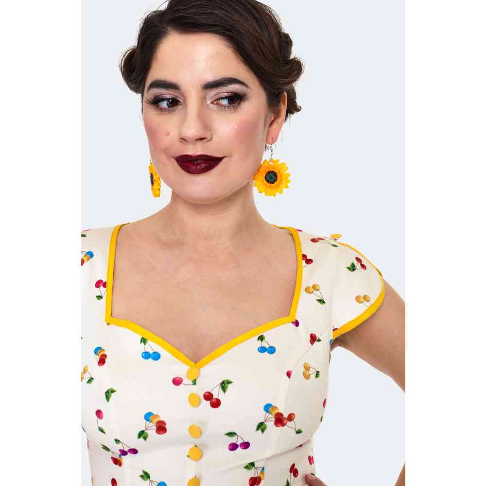 Voodoo Vixen - Sunflower Des boucles d'oreilles - Jaune